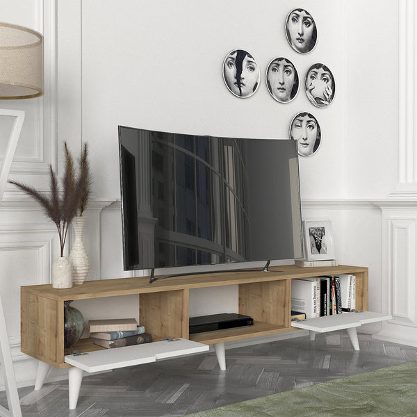 Meuble TV Kullila 160 x 35 x 40 cm [en.casa]
