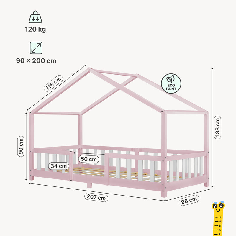 Maatschets Kinderbed Treviolo huisbed [en.casa]