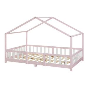 Kinderbed Treviolo met uitvalbeveiliging en bedbodem [en.casa]