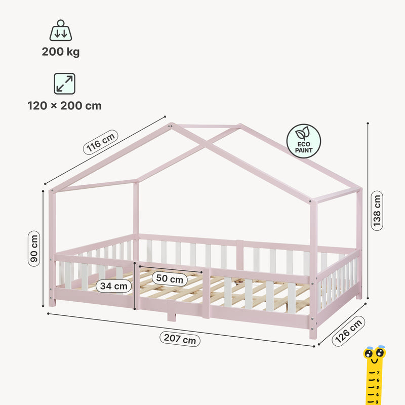 Maatschets Kinderbed Treviolo huisbed [en.casa]