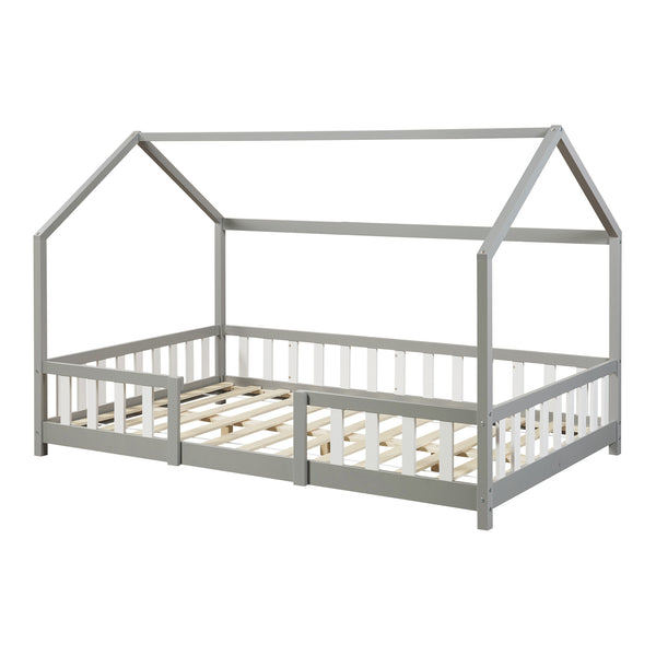 Kinderbed Sisimiut met uitvalbeveiliging en bedbodem [en.casa]