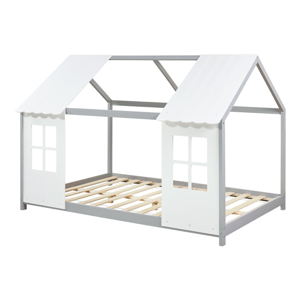 Kinderbed Tostedt huisbed grenen [en.casa]