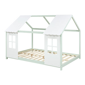 Kinderbed Tostedt huisbed grenen [en.casa]