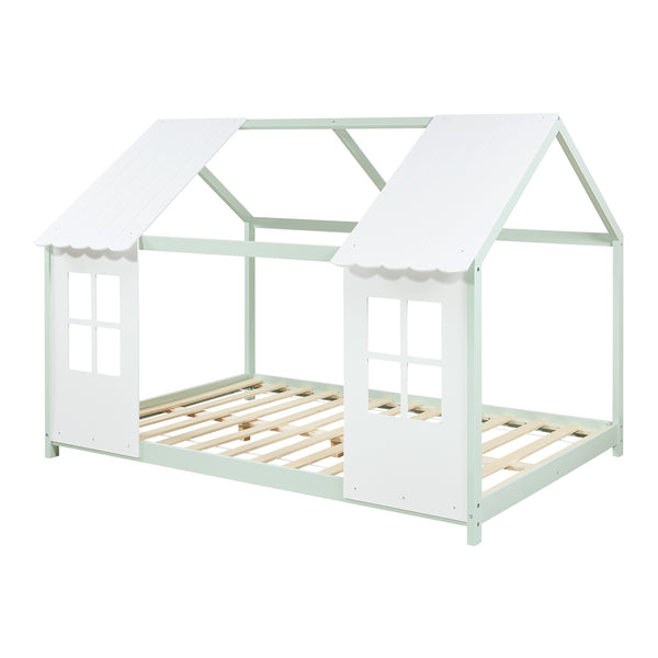 Kinderbed Tostedt huisbed grenen [en.casa]