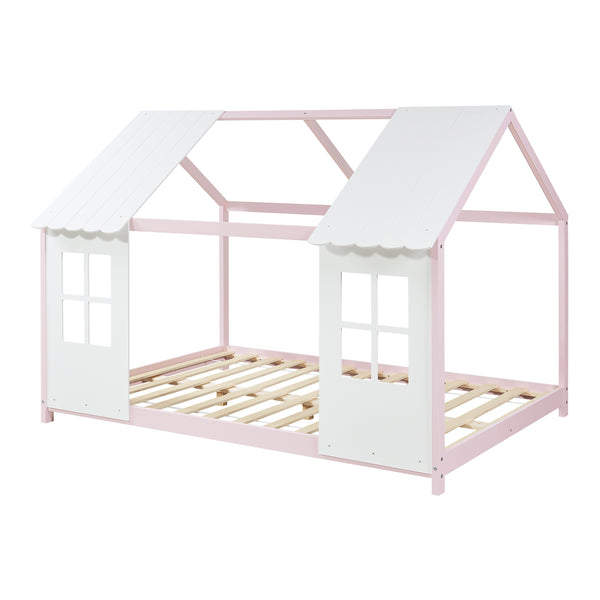 Kinderbed Tostedt huisbed grenen [en.casa]