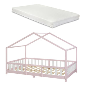 Kinderbed Treviolo met uitvalbeveiliging en matras [en.casa]