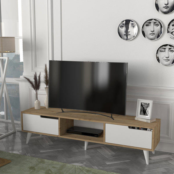 Meuble TV Kullila 160 x 35 x 40 cm [en.casa]