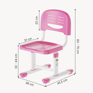 Kinderstoel Sauda in hoogte verstelbare bureaustoel 63-75x36x46 cm [en.casa]
