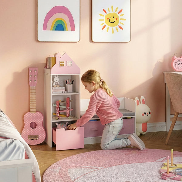 Kinderrek met zitbank Vipsali 100x99x30 cm [en.casa]