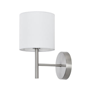Wandlamp 1/2/3 stuks  Winsford 27x21 cm E14 zilverkleurig en wit lux.pro