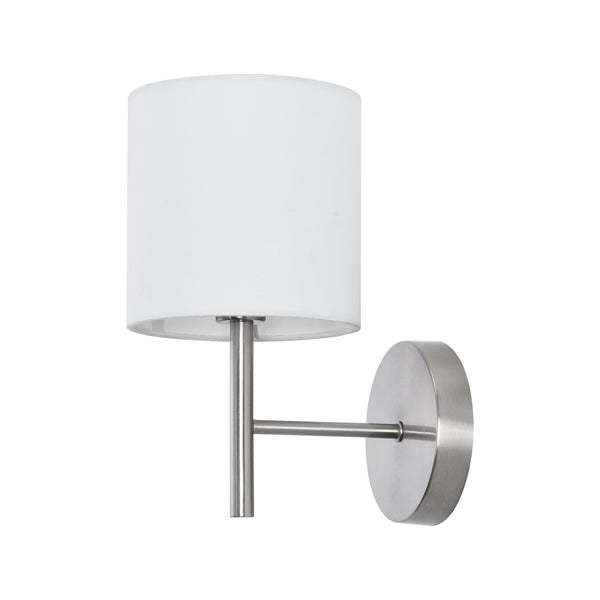 Wandlamp 1/2/3 stuks  Winsford 27x21 cm E14 zilverkleurig en wit lux.pro