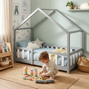 Kinderbed Treviolo huisbed [en.casa]