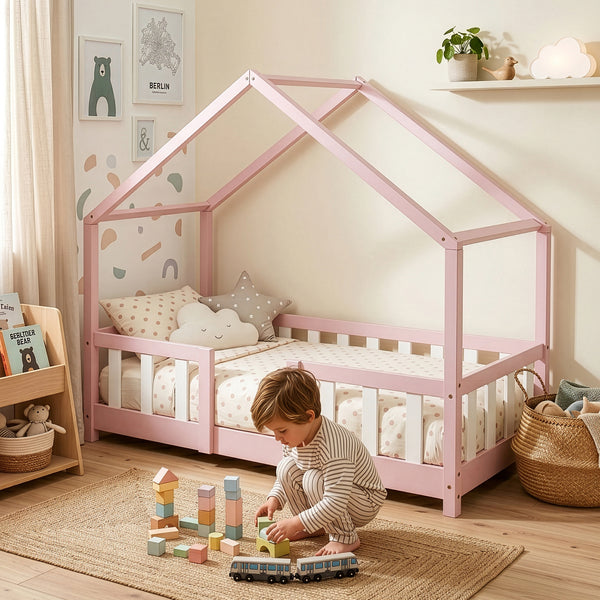 Kinderbed Treviolo huisbed [en.casa]