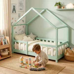 Kinderbed Treviolo huisbed [en.casa]