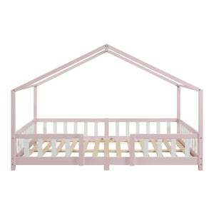 Kinderbed Treviolo met uitvalbeveiliging en bedbodem [en.casa]