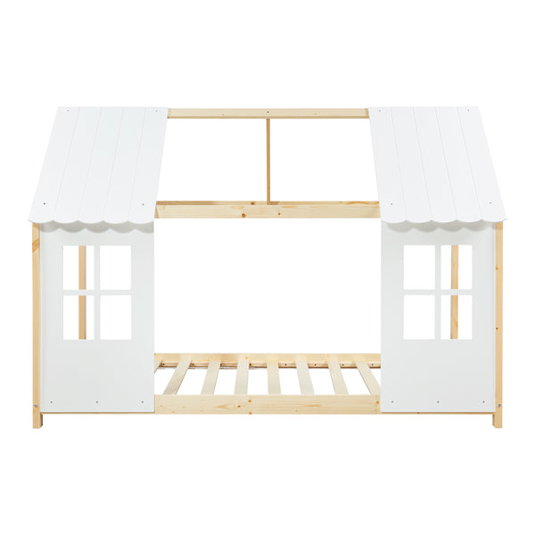 Kinderbed Tostedt huisbed grenen [en.casa]