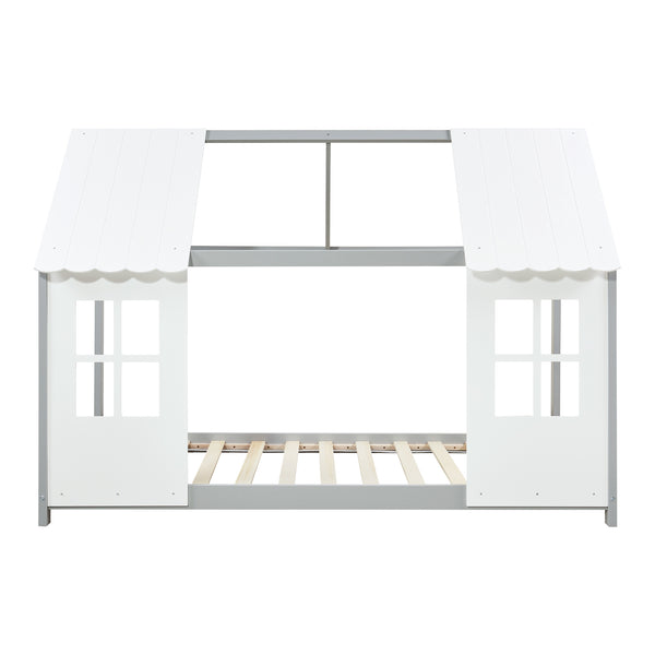 Kinderbed Tostedt huisbed grenen [en.casa]