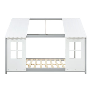 Kinderbed Tostedt huisbed grenen [en.casa]