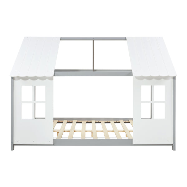 Kinderbed Tostedt huisbed grenen [en.casa]