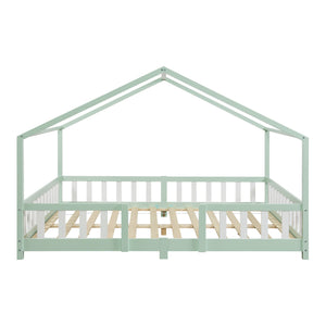 Kinderbed Treviolo met uitvalbeveiliging en matras [en.casa]