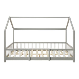 Lit cabane Sisimiut avec matelas [en.casa] [neu.haus]