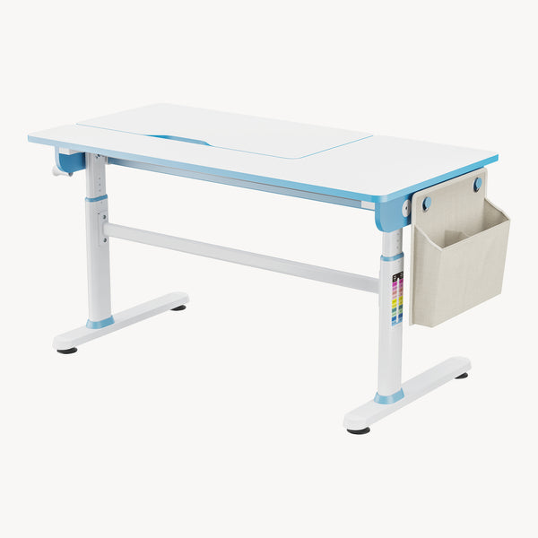 Bureau enfant réglable en hauteur Kuosa 120 x 60 cm [en.casa]