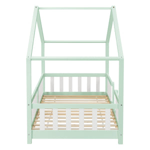 Kinderbed Treviolo met uitvalbeveiliging en bedbodem [en.casa]