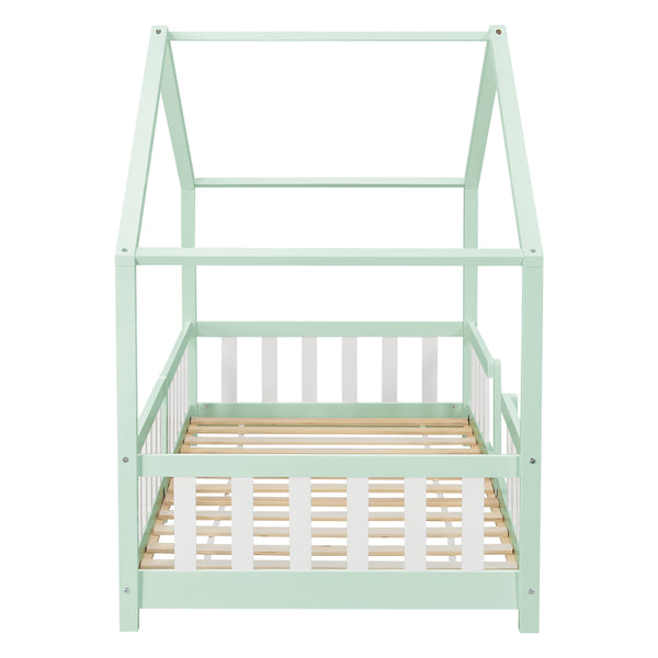 Kinderbed Treviolo met uitvalbeveiliging en bedbodem [en.casa]