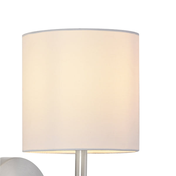 Wandlamp 1/2/3 stuks  Winsford 27x21 cm E14 zilverkleurig en wit lux.pro