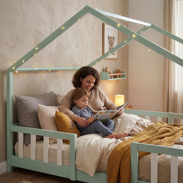 Kinderbed Treviolo huisbed [en.casa]