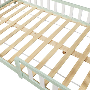 Kinderbed Sisimiut met uitvalbeveiliging en bedbodem [en.casa]