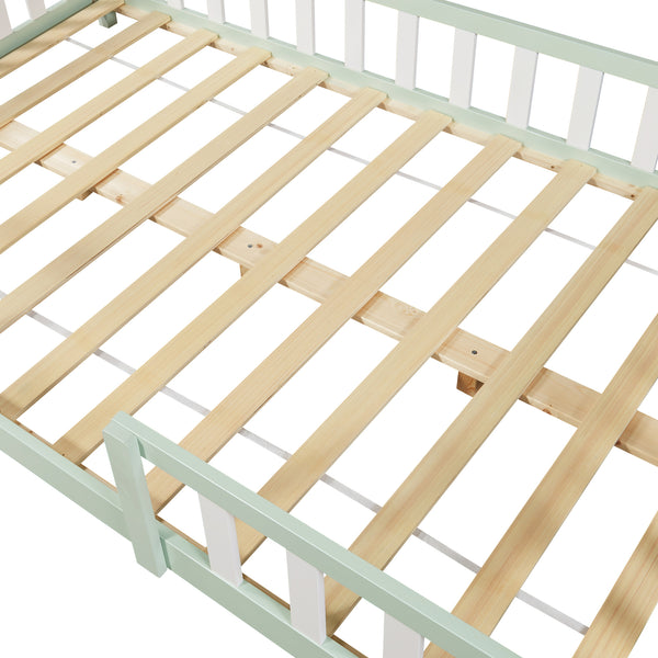 Kinderbed Sisimiut met uitvalbeveiliging en bedbodem [en.casa]