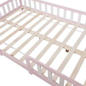 Kinderbed Sisimiut met uitvalbeveiliging en bedbodem [en.casa]