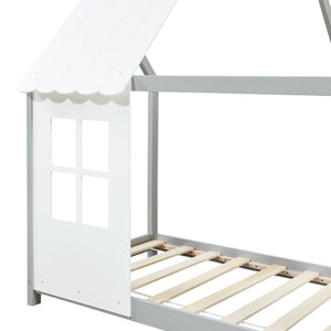 Kinderbed Tostedt huisbed grenen [en.casa]