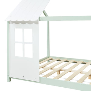 Kinderbed Tostedt huisbed grenen [en.casa]