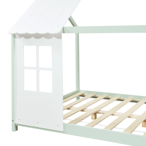Kinderbed Tostedt huisbed grenen [en.casa]
