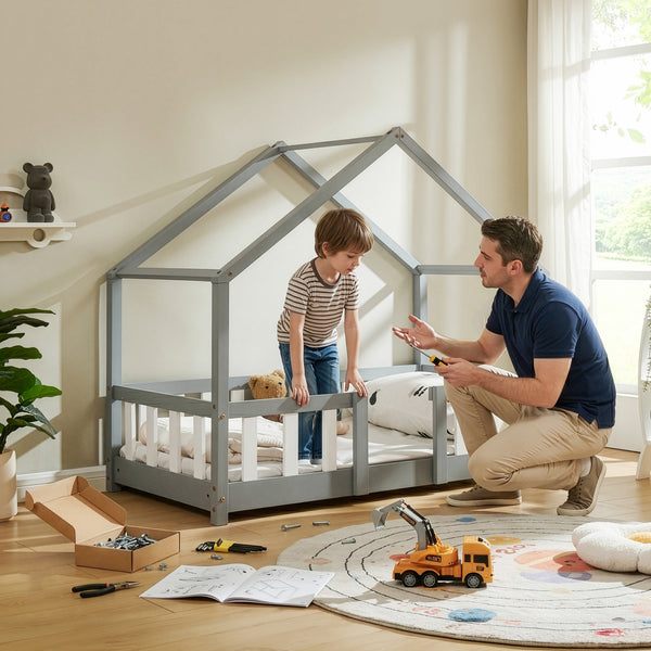 Kinderbed Treviolo huisbed [en.casa]