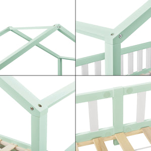 Kinderbed Treviolo met uitvalbeveiliging en bedbodem [en.casa]