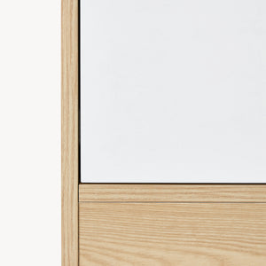 Armoire de chambre Bastheim MDF effet chêne blanc [en.casa]