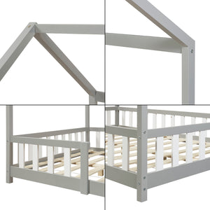Kinderbed Sisimiut met uitvalbeveiliging en bedbodem [en.casa]