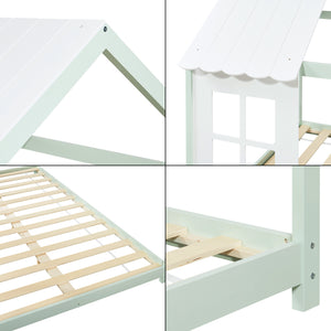 Kinderbed Tostedt huisbed grenen [en.casa]
