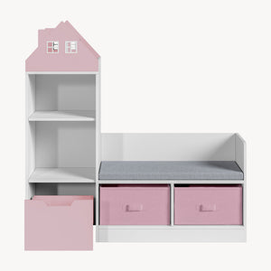 Kinderrek met zitbank Vipsali 100x99x30 cm [en.casa]