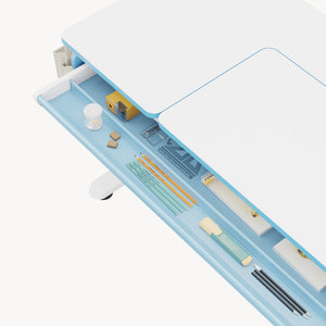 Bureau enfant réglable en hauteur Kuosa 120 x 60 cm [en.casa]