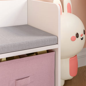 Kinderrek met zitbank Vipsali 100x99x30 cm [en.casa]