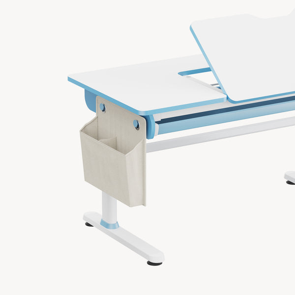 Bureau enfant réglable en hauteur Kuosa 120 x 60 cm [en.casa]