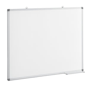 [pro.tec] Tableau Blanc Magnétique avec Porte-marqueurs Aluminium et Métal Blanc Plusieurs Tailles