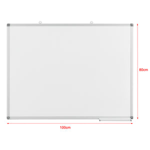 [pro.tec] Tableau Blanc Magnétique avec Porte-marqueurs Aluminium et Métal Blanc Plusieurs Tailles