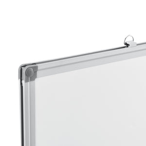 [pro.tec] Tableau Blanc Magnétique avec Porte-marqueurs Aluminium et Métal Blanc Plusieurs Tailles