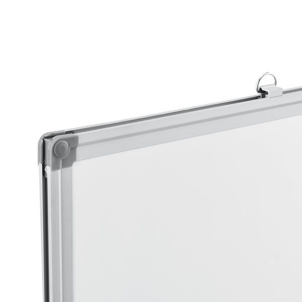 [pro.tec] Tableau Blanc Magnétique avec Porte-marqueurs Aluminium et Métal Blanc Plusieurs Tailles