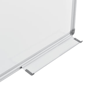 [pro.tec] Tableau Blanc Magnétique avec Porte-marqueurs Aluminium et Métal Blanc Plusieurs Tailles